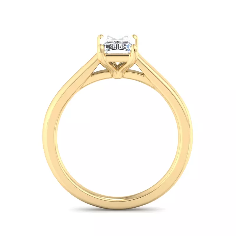 18K Yellow Gold Summer Solitaire Engagement Ring