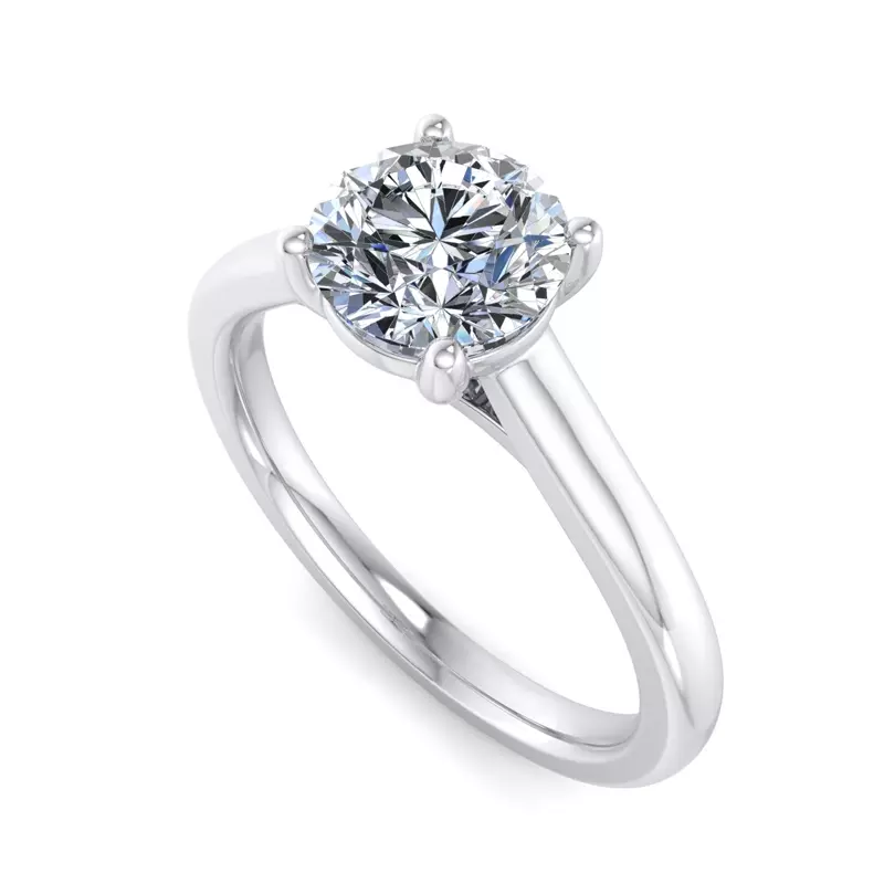 Platinum Summer Solitaire Engagement Ring