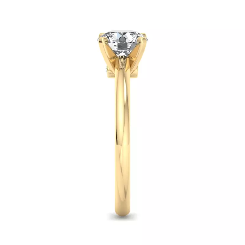 18K Yellow Gold Valeria Solitaire Engagement Ring