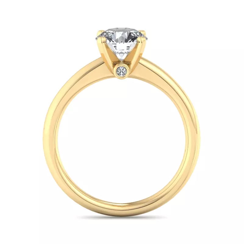 18K Yellow Gold Valeria Solitaire Engagement Ring