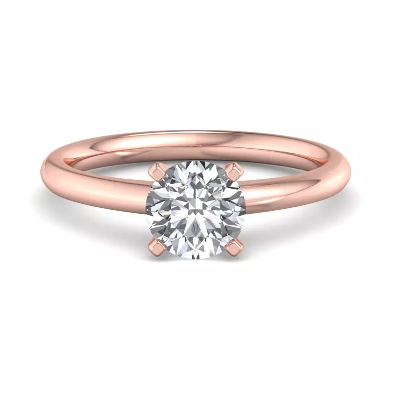 14K Rose Gold Norah Solitaire Engagement Ring