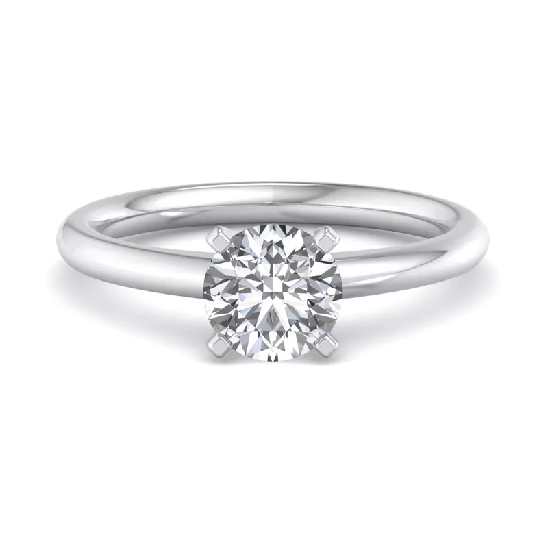 14K White Gold Norah Solitaire Engagement Ring