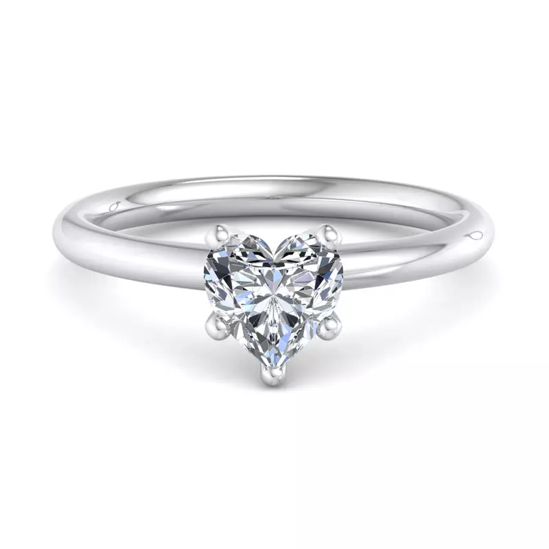 14K White Gold Norah Solitaire Engagement Ring