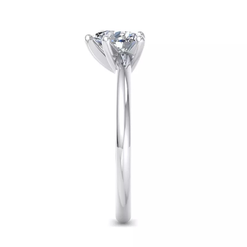 14K White Gold Norah Solitaire Engagement Ring