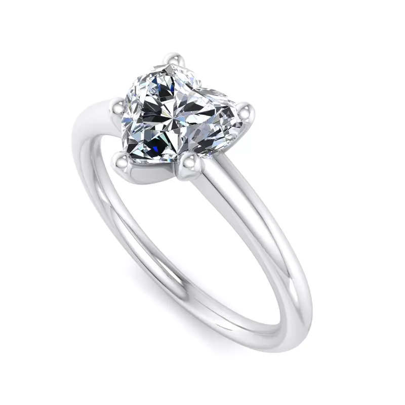14K White Gold Norah Solitaire Engagement Ring