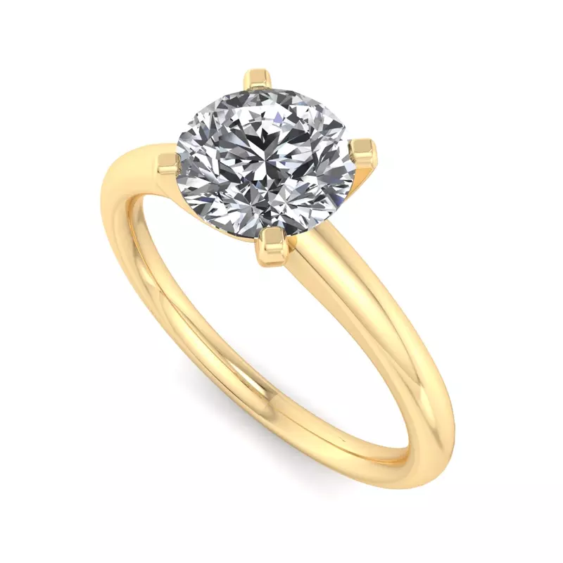 18K Yellow Gold Norah Solitaire Engagement Ring