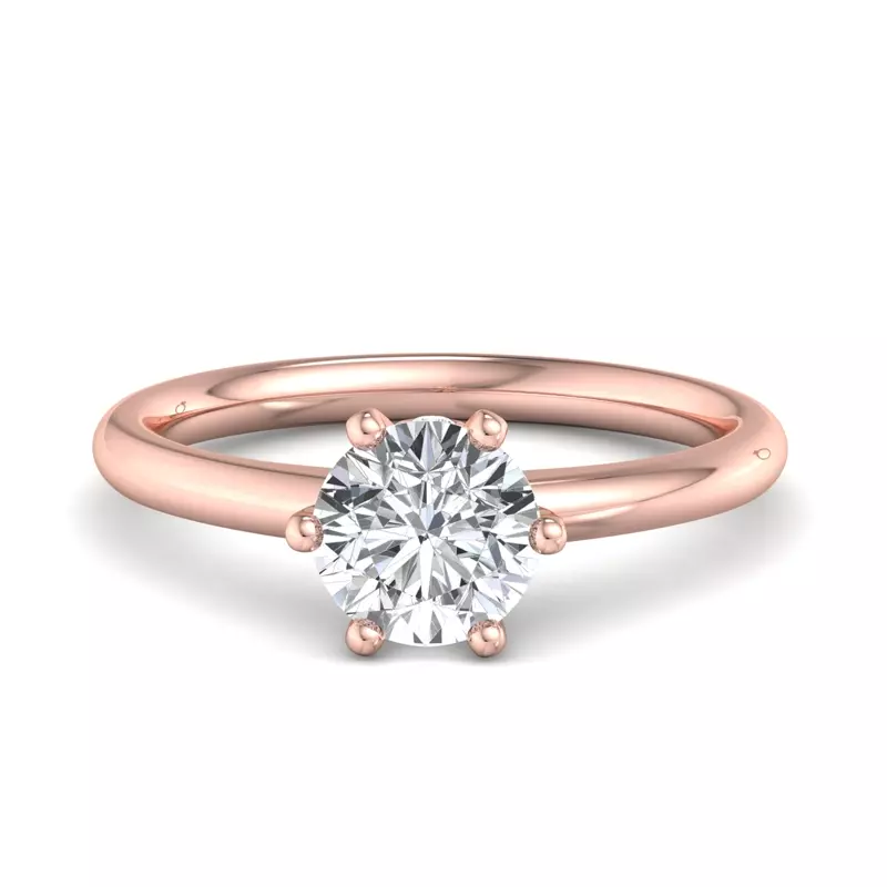 14K Rose Gold Ariella 6-Prong Solitaire Engagement Ring