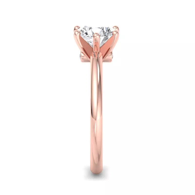 14K Rose Gold Ariella 6-Prong Solitaire Engagement Ring
