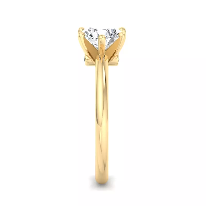 14K Yellow Gold Ariella 6-Prong Solitaire Engagement Ring