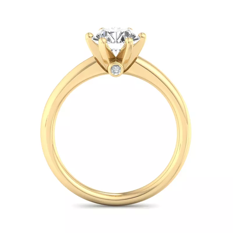 14K Yellow Gold Ariella 6-Prong Solitaire Engagement Ring