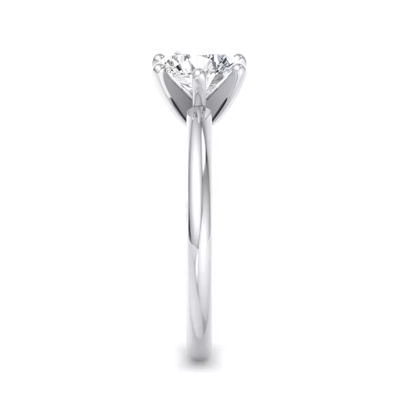 18K White Gold Ashley Solitaire Engagement Ring