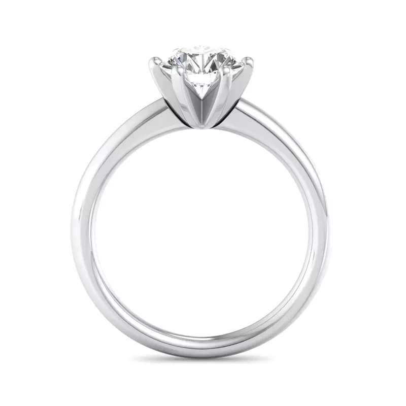 18K White Gold Ashley Solitaire Engagement Ring