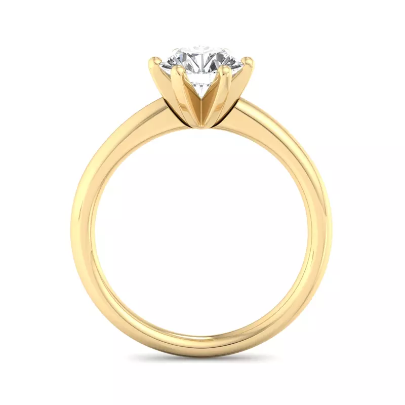 18K Yellow Gold Ashley Solitaire Engagement Ring