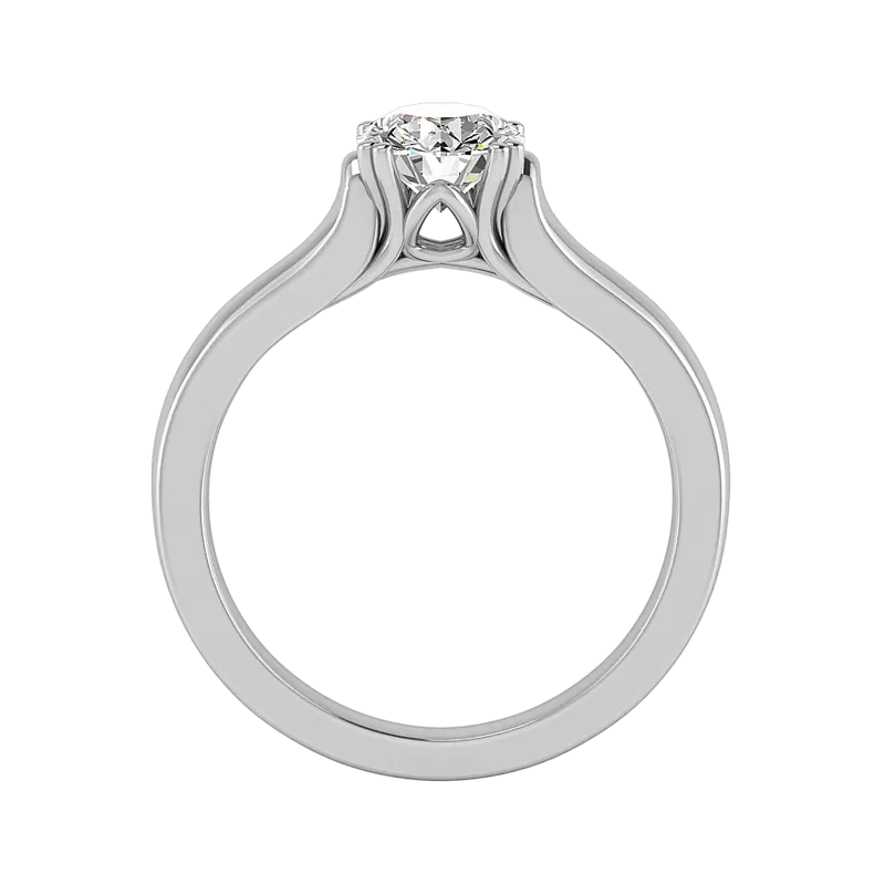 14K White Gold Emerson Solitaire Engagement Ring
