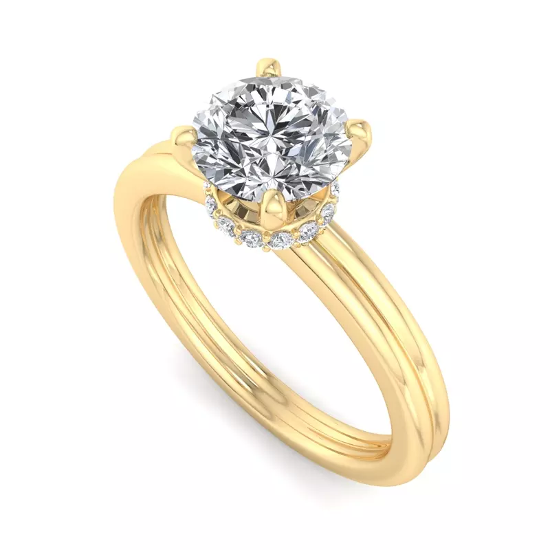 18K Yellow Gold Isabel Solitaire Engagement Ring