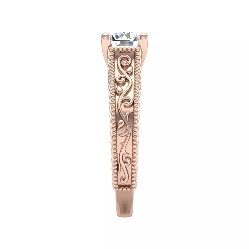 14K Rose Gold Ryleigh Solitaire Engagement Ring