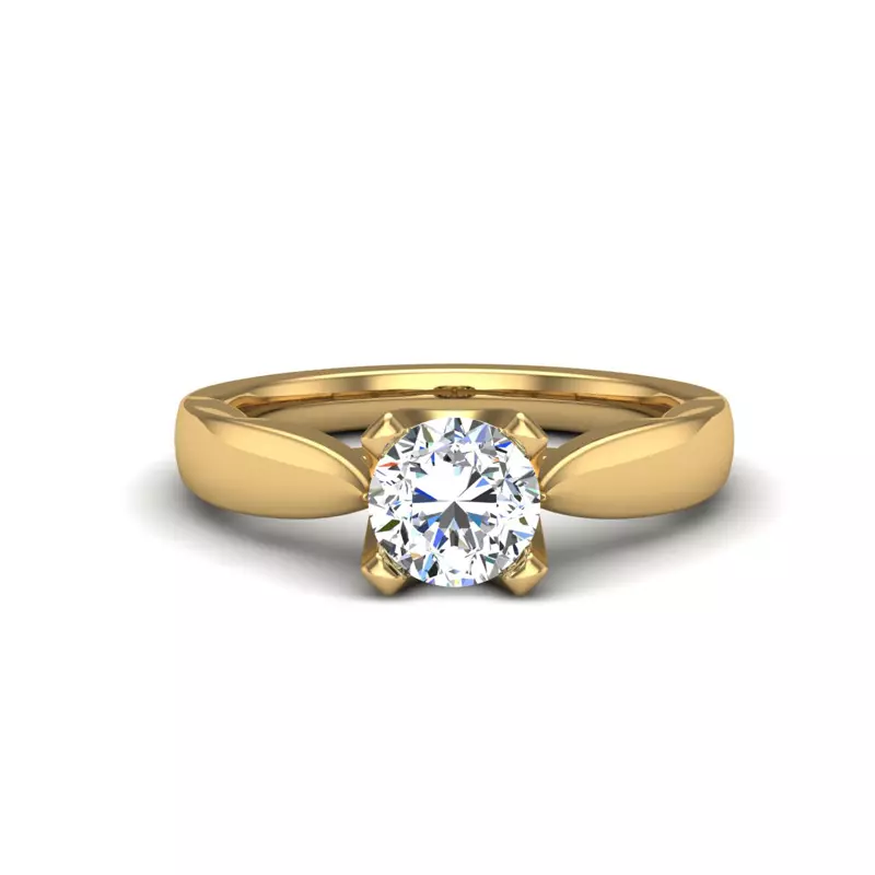 14K Yellow Gold Khloe Solitaire Engagement Ring