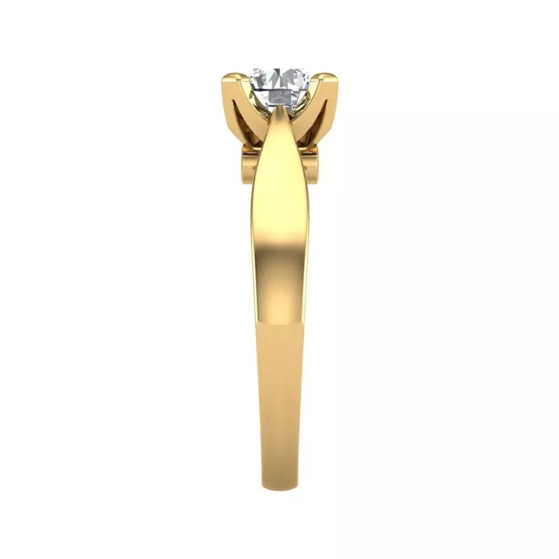 14K Yellow Gold Khloe Solitaire Engagement Ring