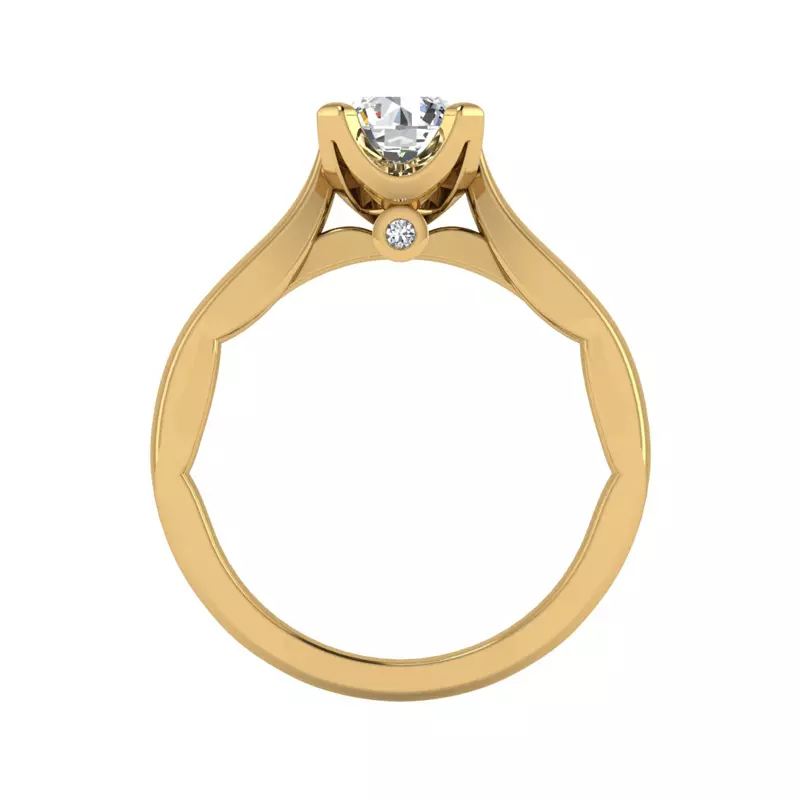 14K Yellow Gold Khloe Solitaire Engagement Ring