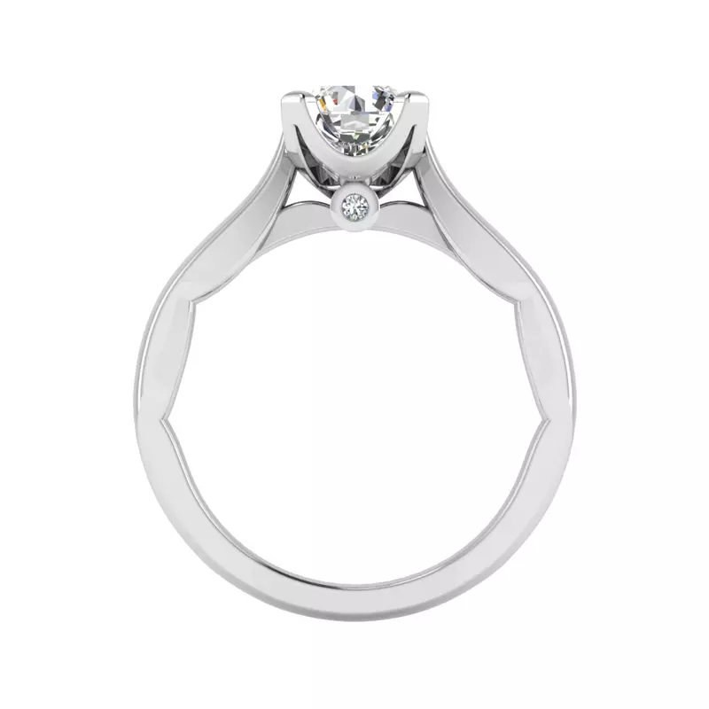 18K White Gold Khloe Solitaire Engagement Ring