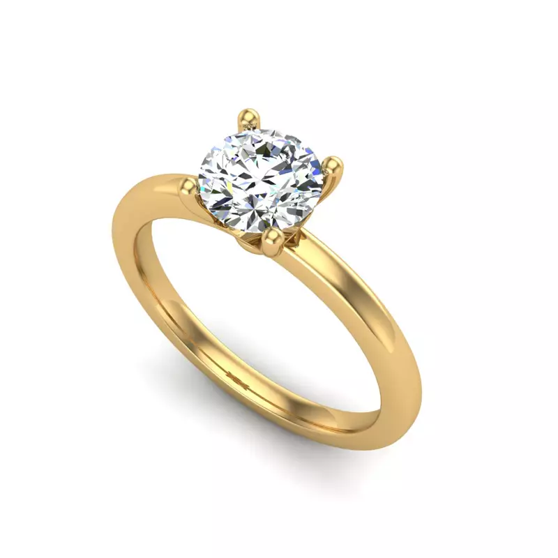 14K Yellow Gold Phoebe Engagement Ring