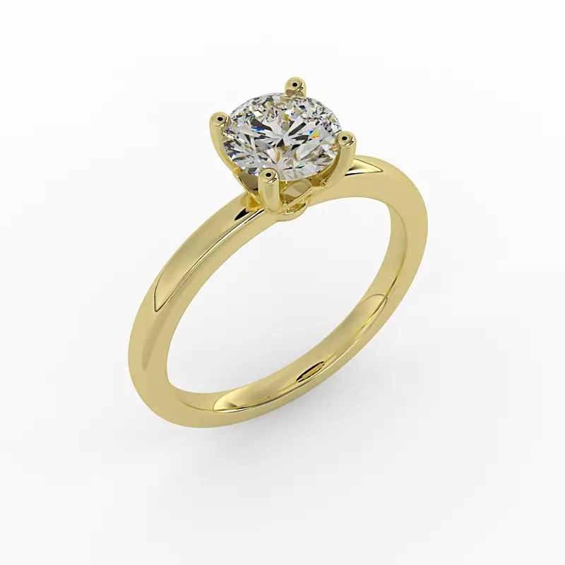 14K Yellow Gold Phoebe Engagement Ring