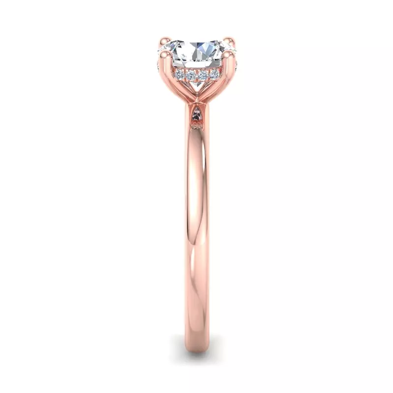 14K Rose Gold Lucia Solitaire Engagement Ring
