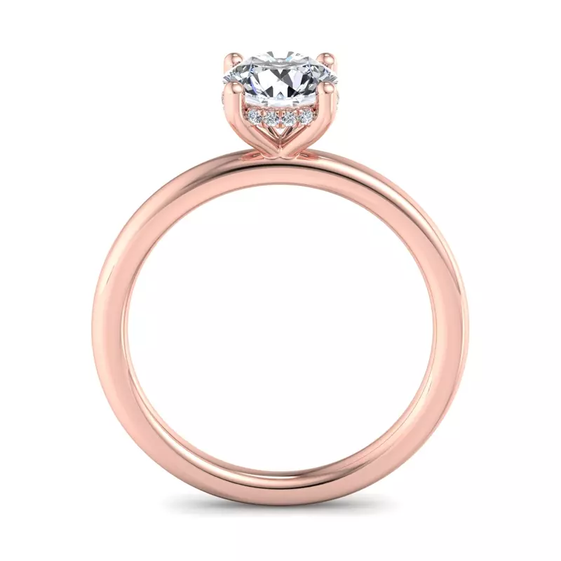 14K Rose Gold Lucia Solitaire Engagement Ring