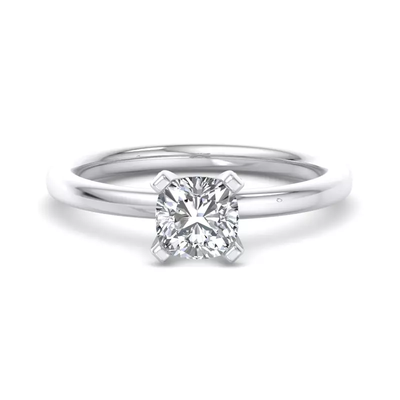18K White Gold Emersyn Solitaire Engagement Ring