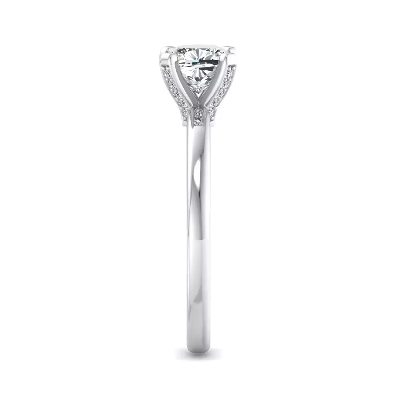 18K White Gold Emersyn Solitaire Engagement Ring