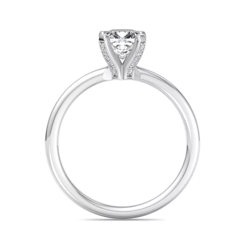 18K White Gold Emersyn Solitaire Engagement Ring