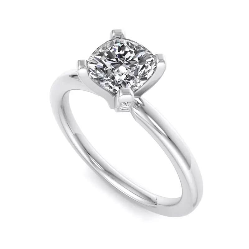 18K White Gold Emersyn Solitaire Engagement Ring
