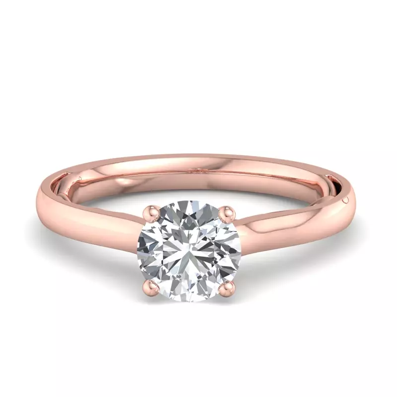 14K Rose Gold Callie Solitaire Engagement Ring