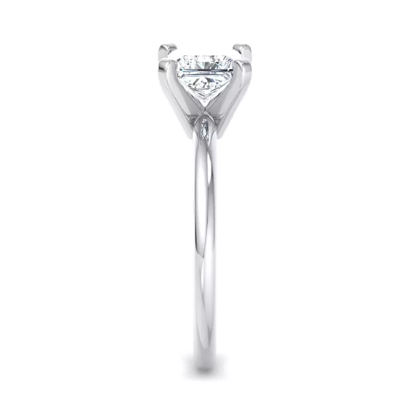 Platinum Leah 4 Prong Solitaire Engagement Ring