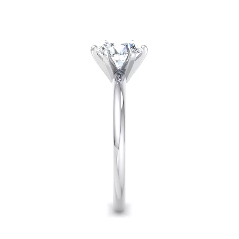 Platinum Ilana 6 Prong Solitaire Engagement Ring