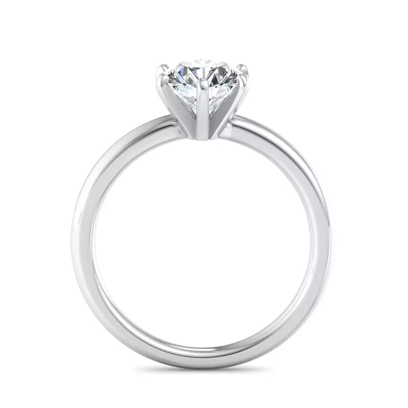 Platinum Ilana 6 Prong Solitaire Engagement Ring