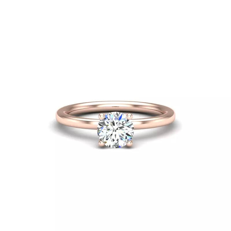 14K Rose Gold Sienna Solitaire Engagement Ring