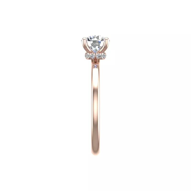 14K Rose Gold Sienna Solitaire Engagement Ring