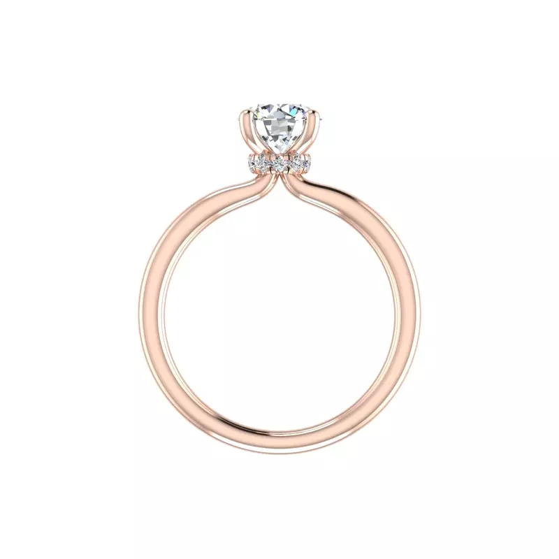 14K Rose Gold Sienna Solitaire Engagement Ring