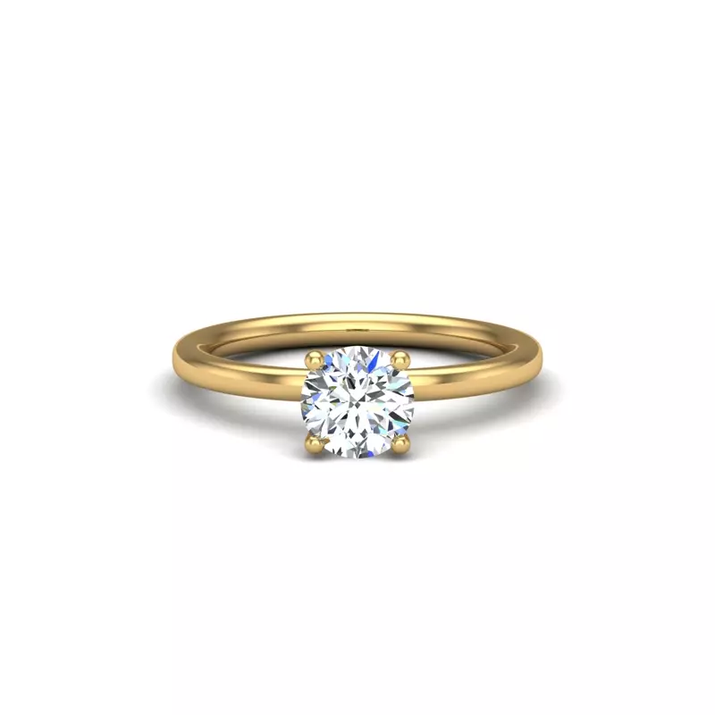 14K Yellow Gold Sienna Solitaire Engagement Ring