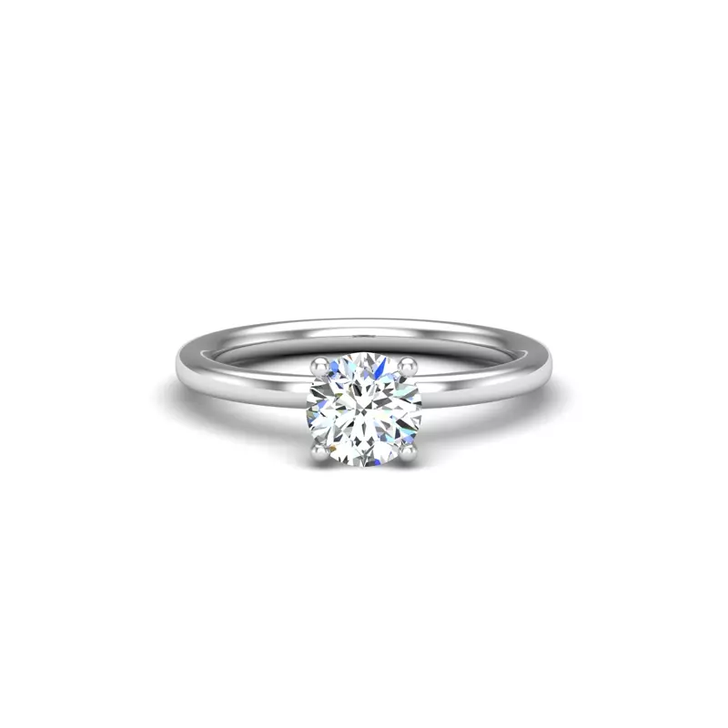 18K White Gold Sienna Solitaire Engagement Ring