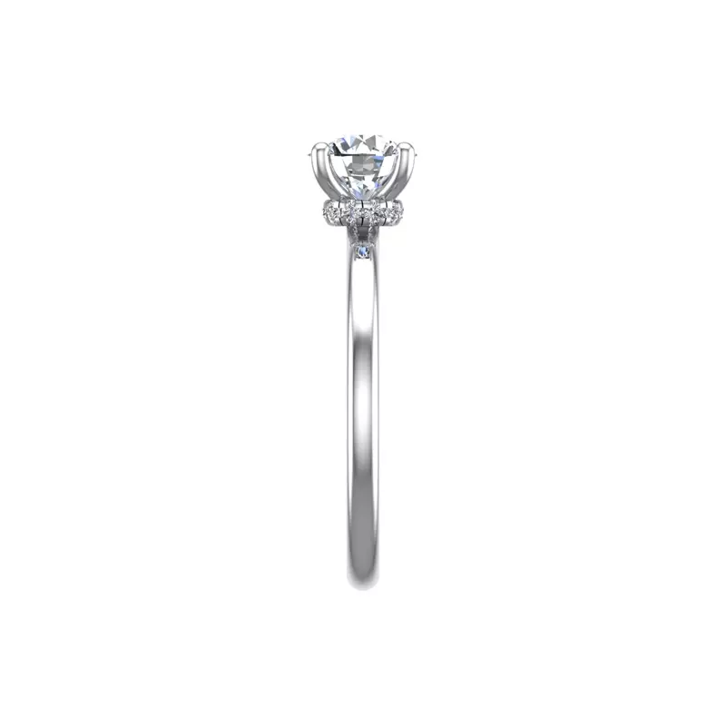 18K White Gold Sienna Solitaire Engagement Ring