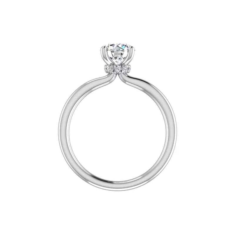 18K White Gold Sienna Solitaire Engagement Ring