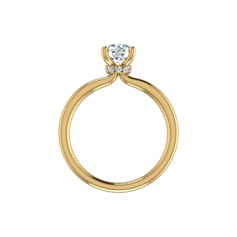 18K Yellow Gold Sienna Solitaire Engagement Ring