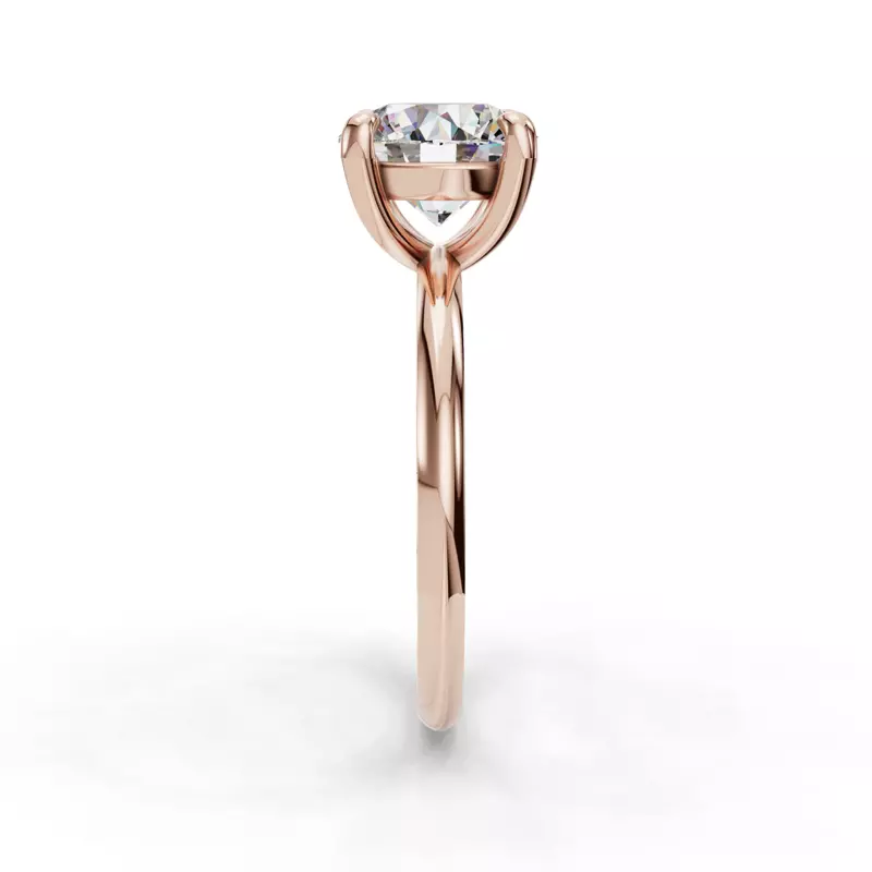 14K Rose Gold Bella Solitaire Engagement Ring