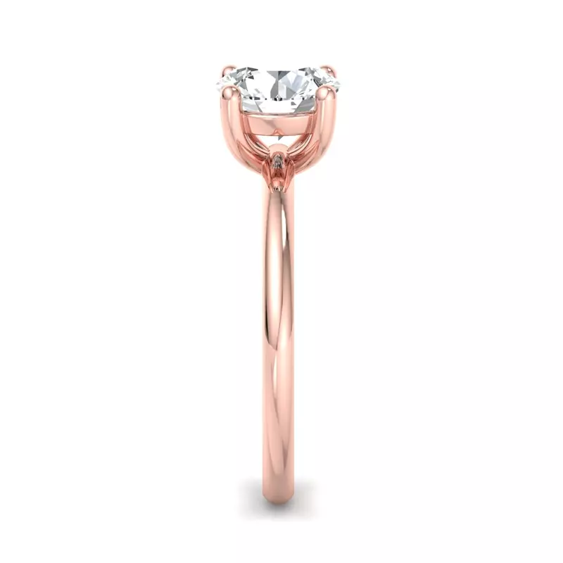 14K Rose Gold Bella Solitaire Engagement Ring