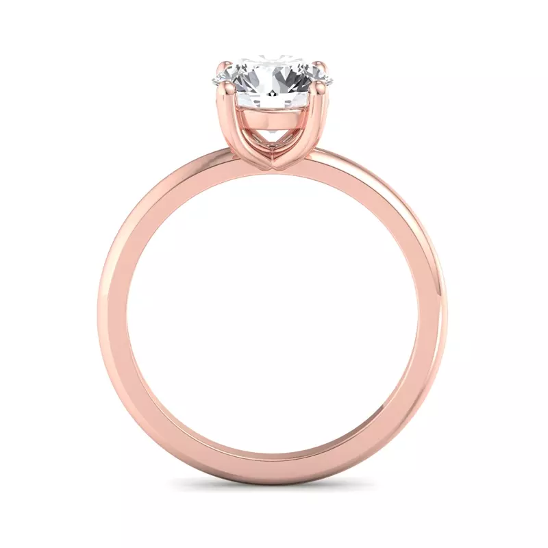 14K Rose Gold Bella Solitaire Engagement Ring