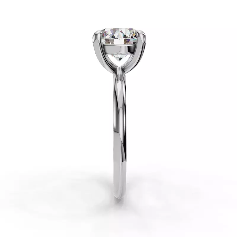 14K White Gold Bella Solitaire Engagement Ring