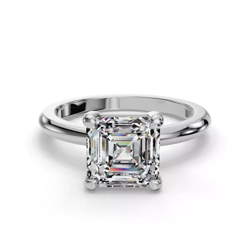 14K White Gold Bella Solitaire Engagement Ring