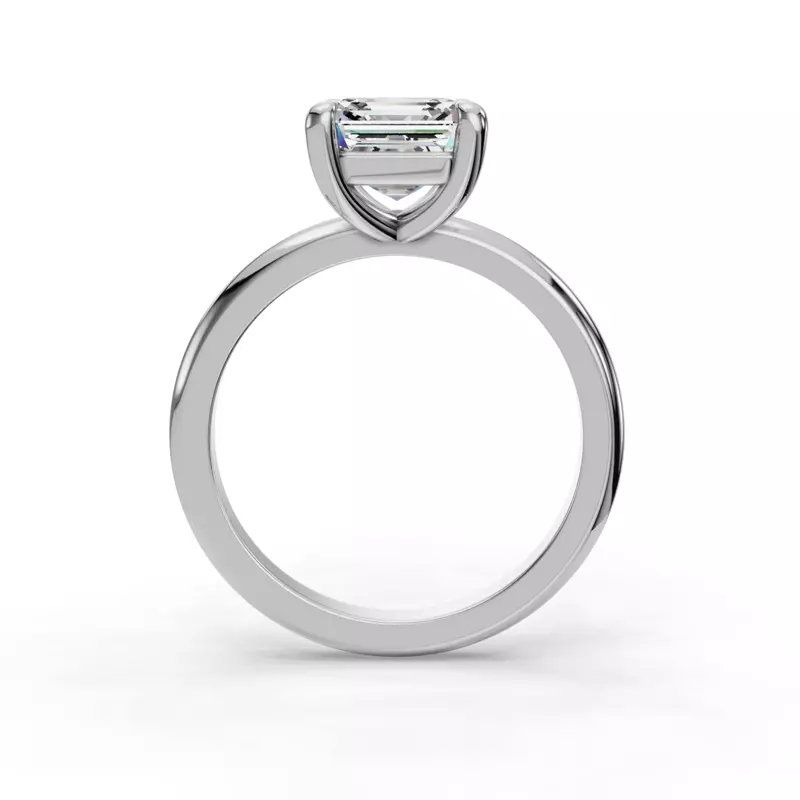 14K White Gold Bella Solitaire Engagement Ring